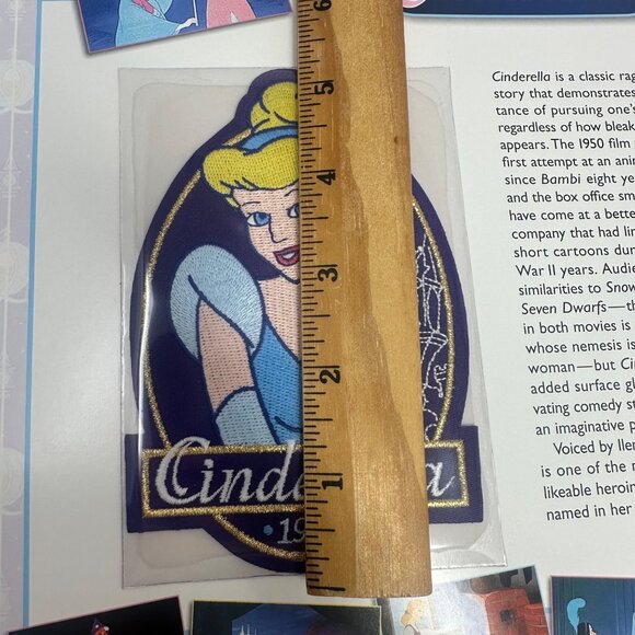 Willabee & Ward Disney Cinderella 1950 Collectible Patch With Story Card - Picture 3 of 4